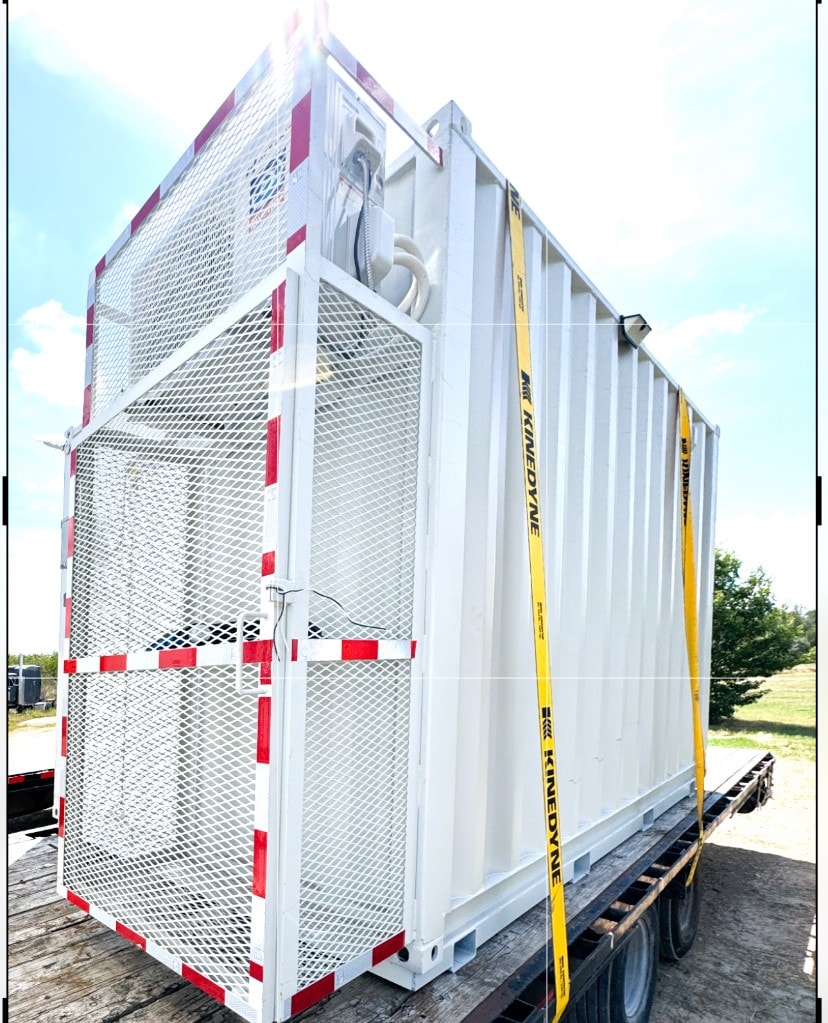 SureHold cooldown container being delivered to a job site