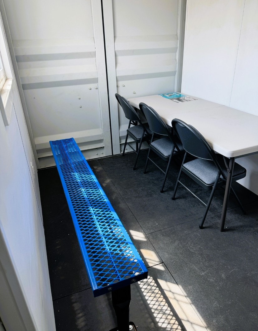 Interior seating area inside a SureHold cooldown container